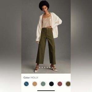 ANTHROPOLOGIE Colette Wide Leg Pants 31